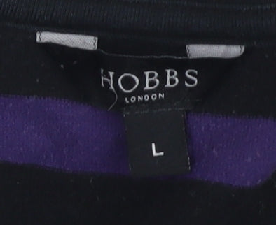 Hobbs Women's Multicoloured Stripe T-Shirt L