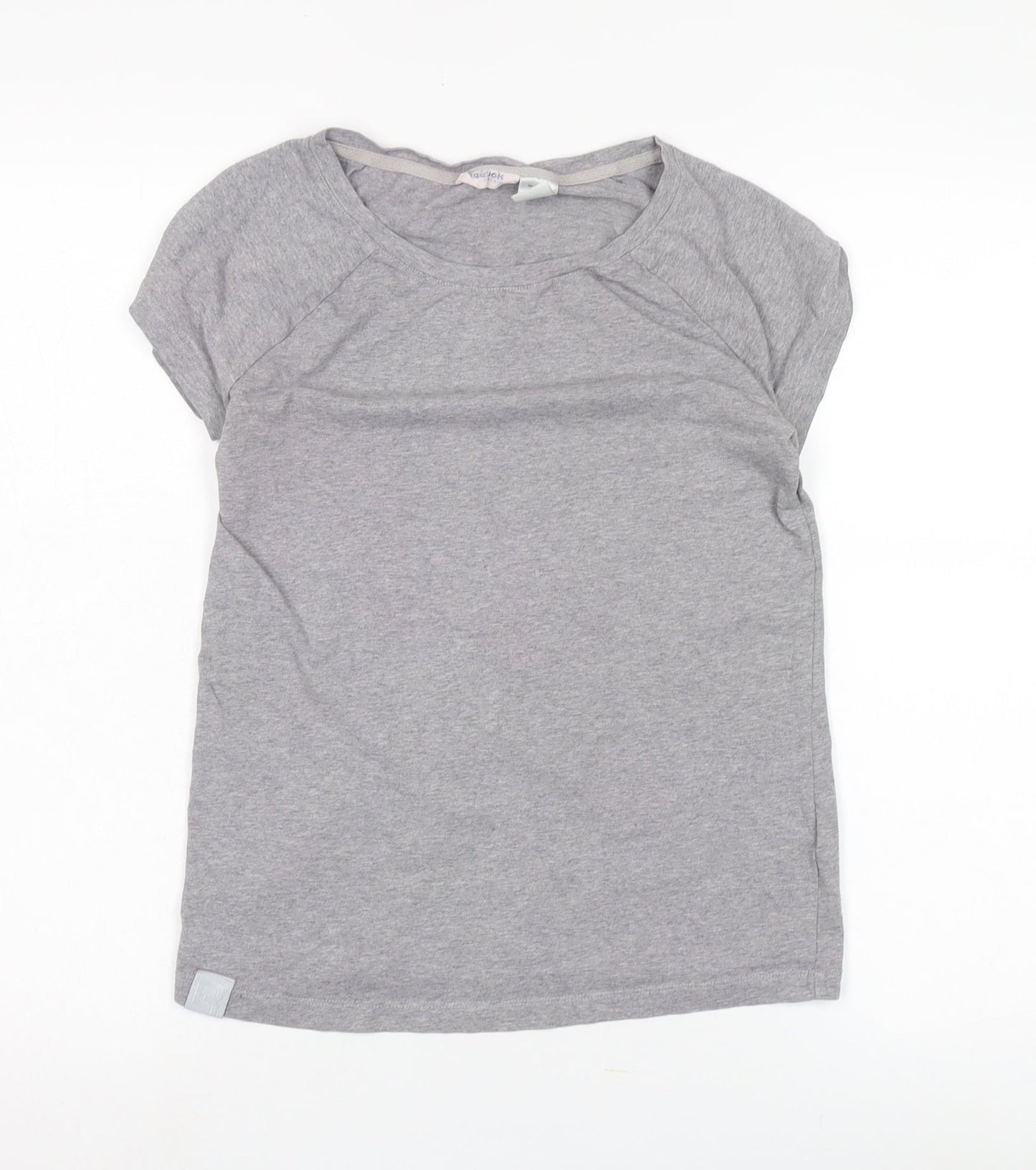 Reebok Women's Grey Basic T-Shirt, Size S, Casual Style