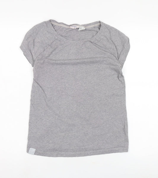 Reebok Women's Grey Basic T-Shirt, Size S, Casual Style