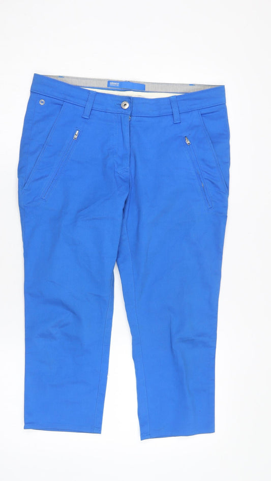Adidas Women's Blue Chino Trousers Size 10
