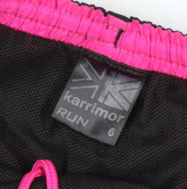 Karrimor Women's Black Running Shorts Size 6 Quick Dry