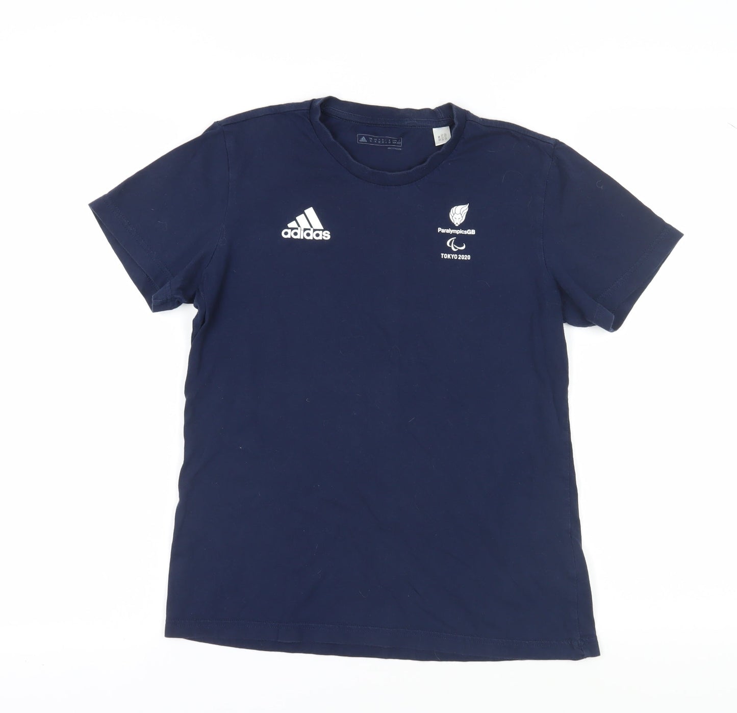 Adidas Women's Blue Crew Neck T-Shirt Size 14