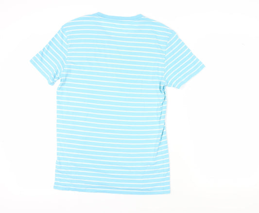 Gap Blue Striped Short Sleeve T-Shirt, Size S