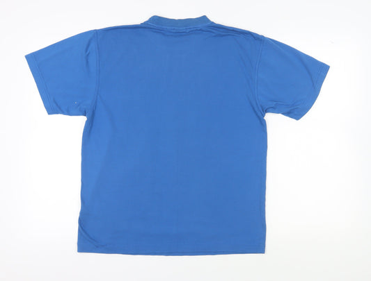 Mens UK Size XL le coq sportif Blue Cotton T-Shirt