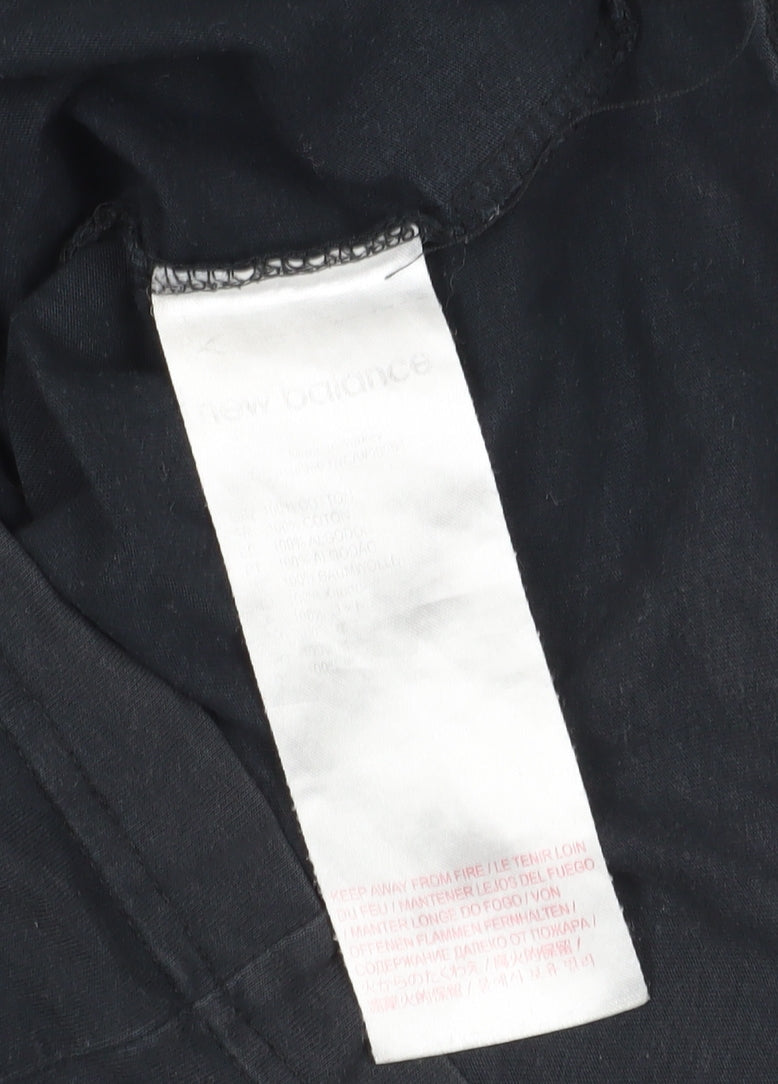 New Balance Men's Black Graphic Logo T-Shirt, Size S