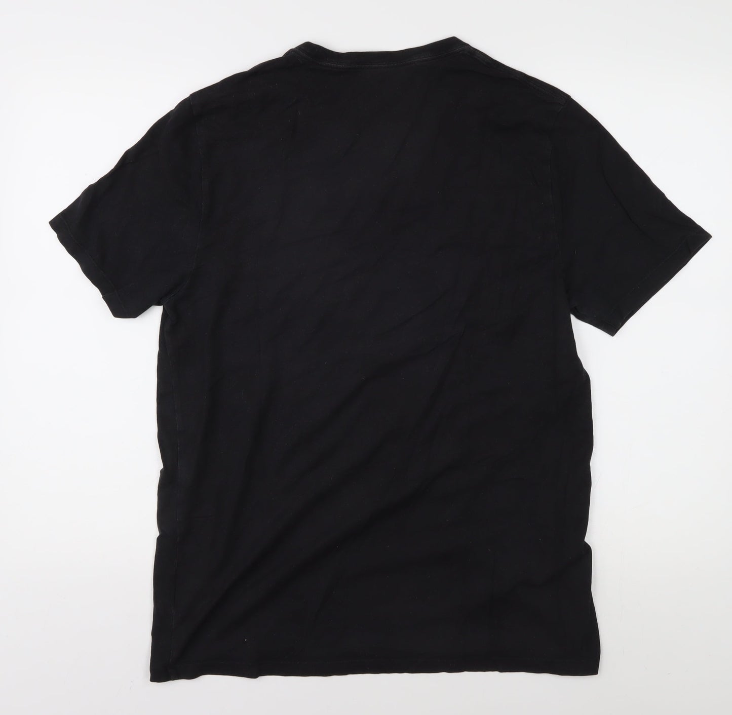 DKNY Men's Black Logo T-Shirt M, Short Sleeve Crew Neck