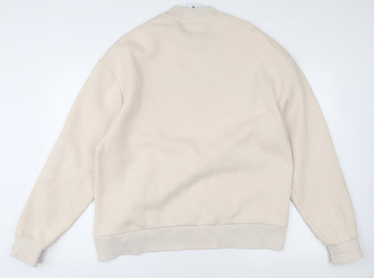 COLLUSION Men's Beige Pullover Sweatshirt S