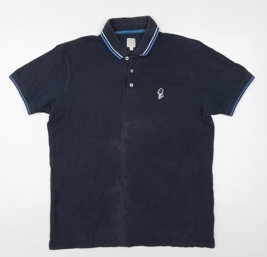 Jack Wills Men's Blue Polo Shirt L