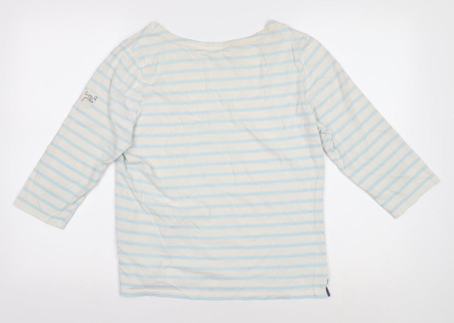 Lazy Jacks Women's Multicoloured Striped T-Shirt