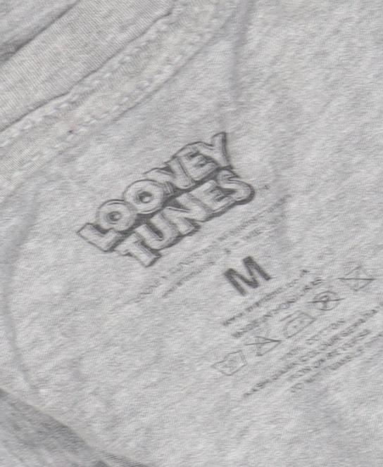 Looney Tunes Grey Cartoon Crew Neck T-Shirt M