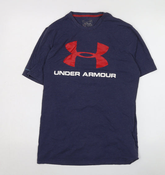 Under Armour Blue Unisex Adults S Logo T-Shirt