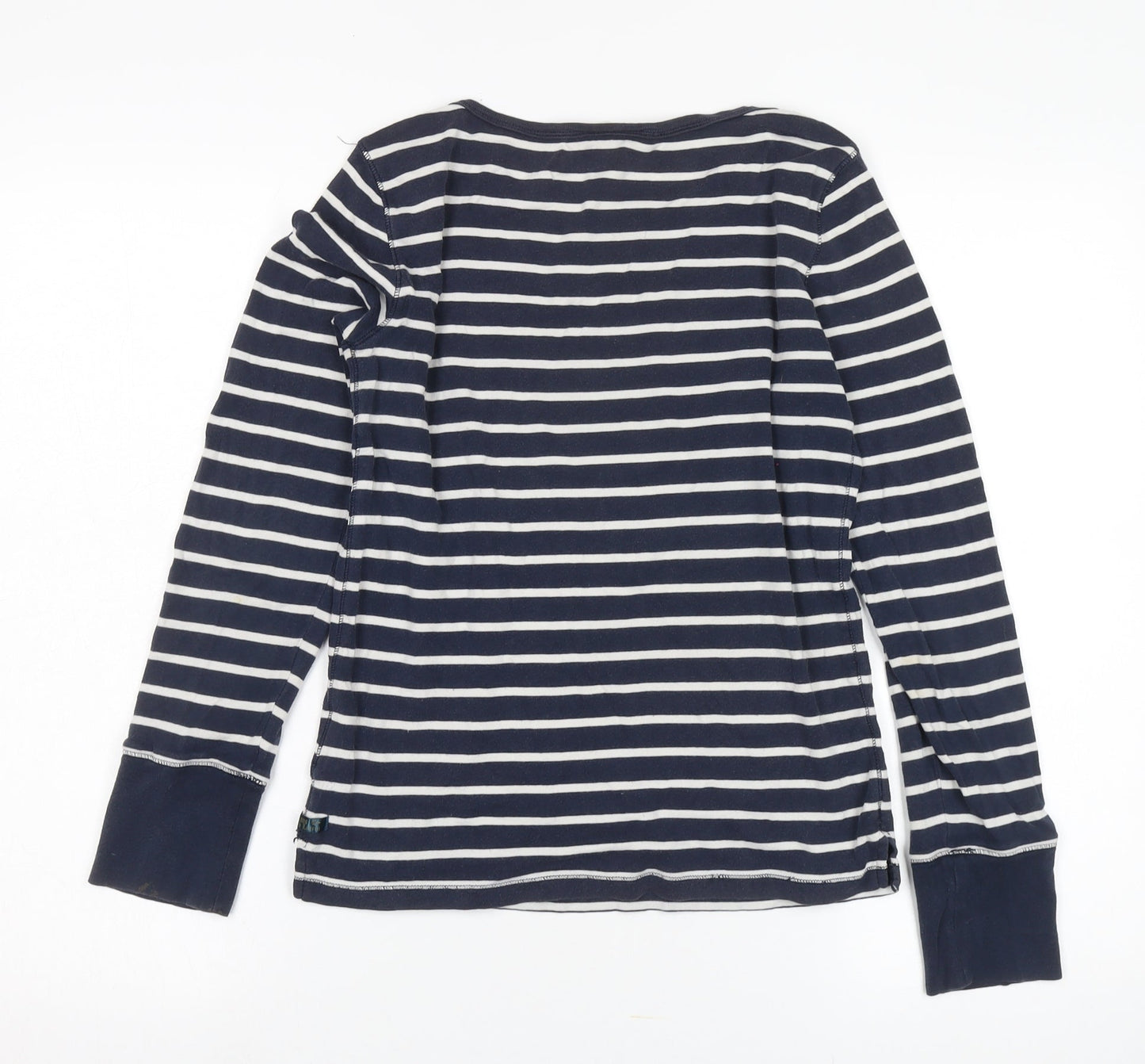 Polo Jeans Co. Women's Blue Striped Long Sleeve T-Shirt