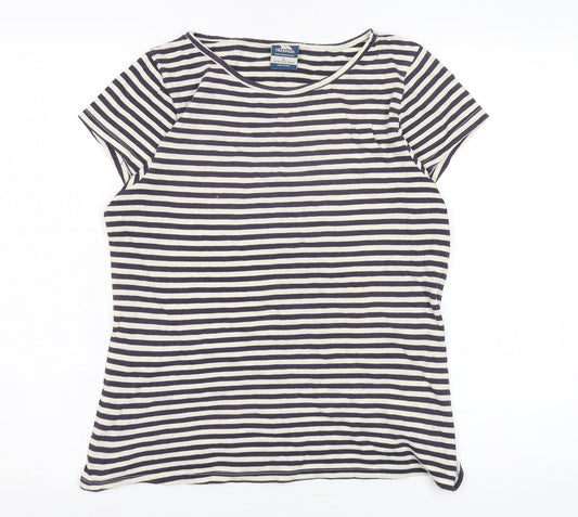 Trespass Women's Black Striped Jersey T-Shirt Size L