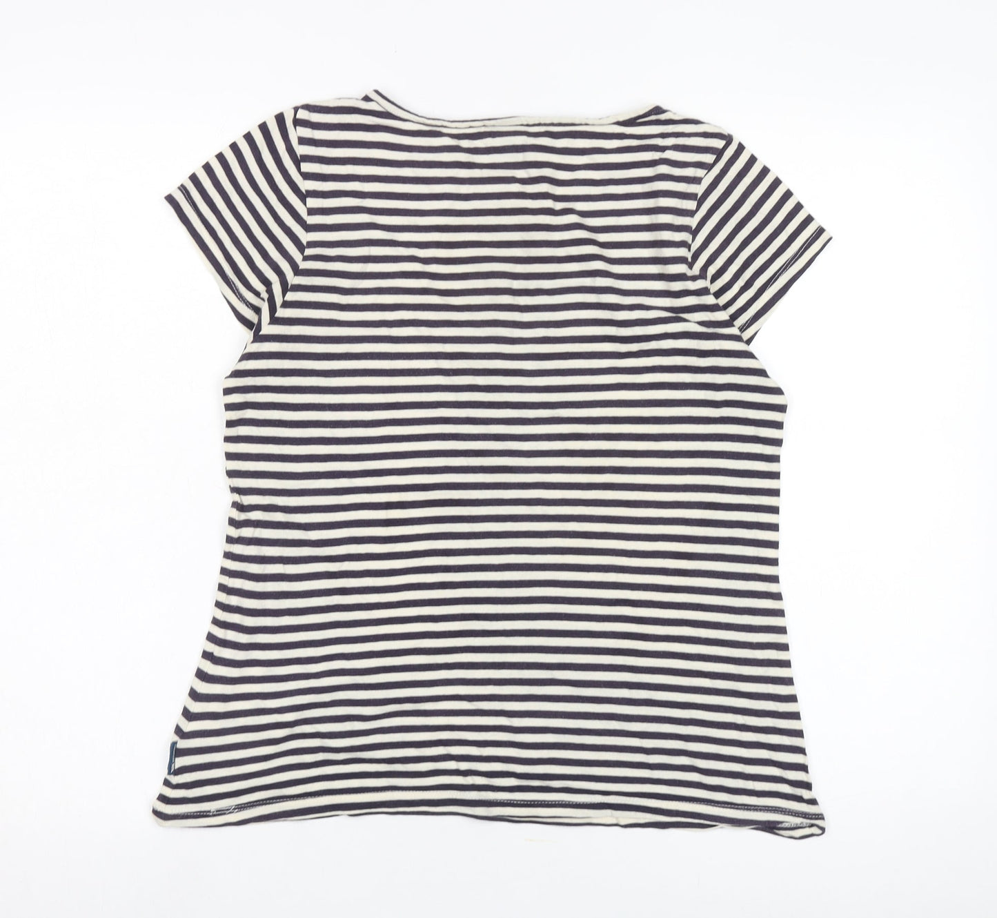 Trespass Women's Black Striped Jersey T-Shirt Size L