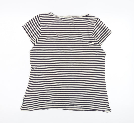 Trespass Women's Black Striped Jersey T-Shirt Size L