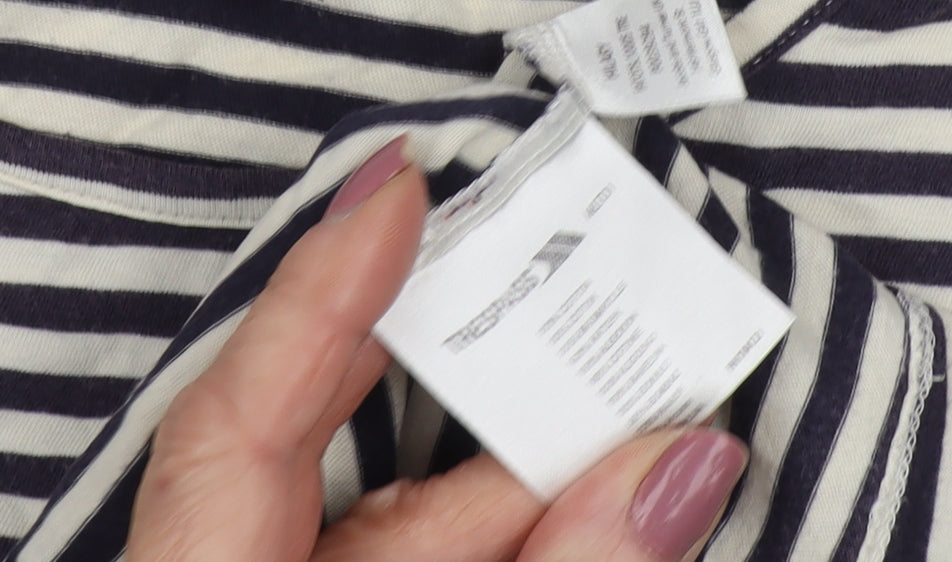 Trespass Women's Black Striped Jersey T-Shirt Size L