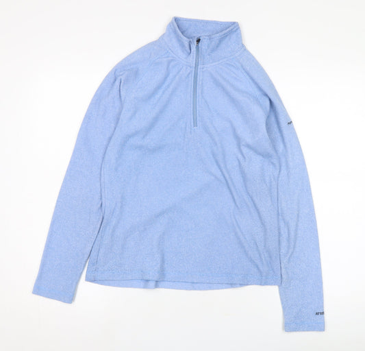 Trespass Women's Blue 1/2 Zip Sweatshirt UK 10
