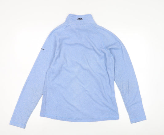 Trespass Women's Blue 1/2 Zip Sweatshirt UK 10