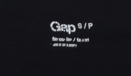 Gap Women's Black V-Neck Long Sleeve T-Shirt S