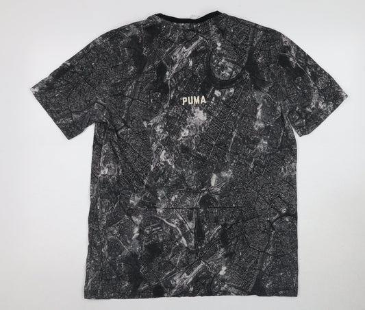 Puma Men's Black Graphic Print T-Shirt M