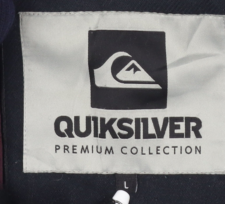 Quiksilver Men's Black Bomber Jacket Size L