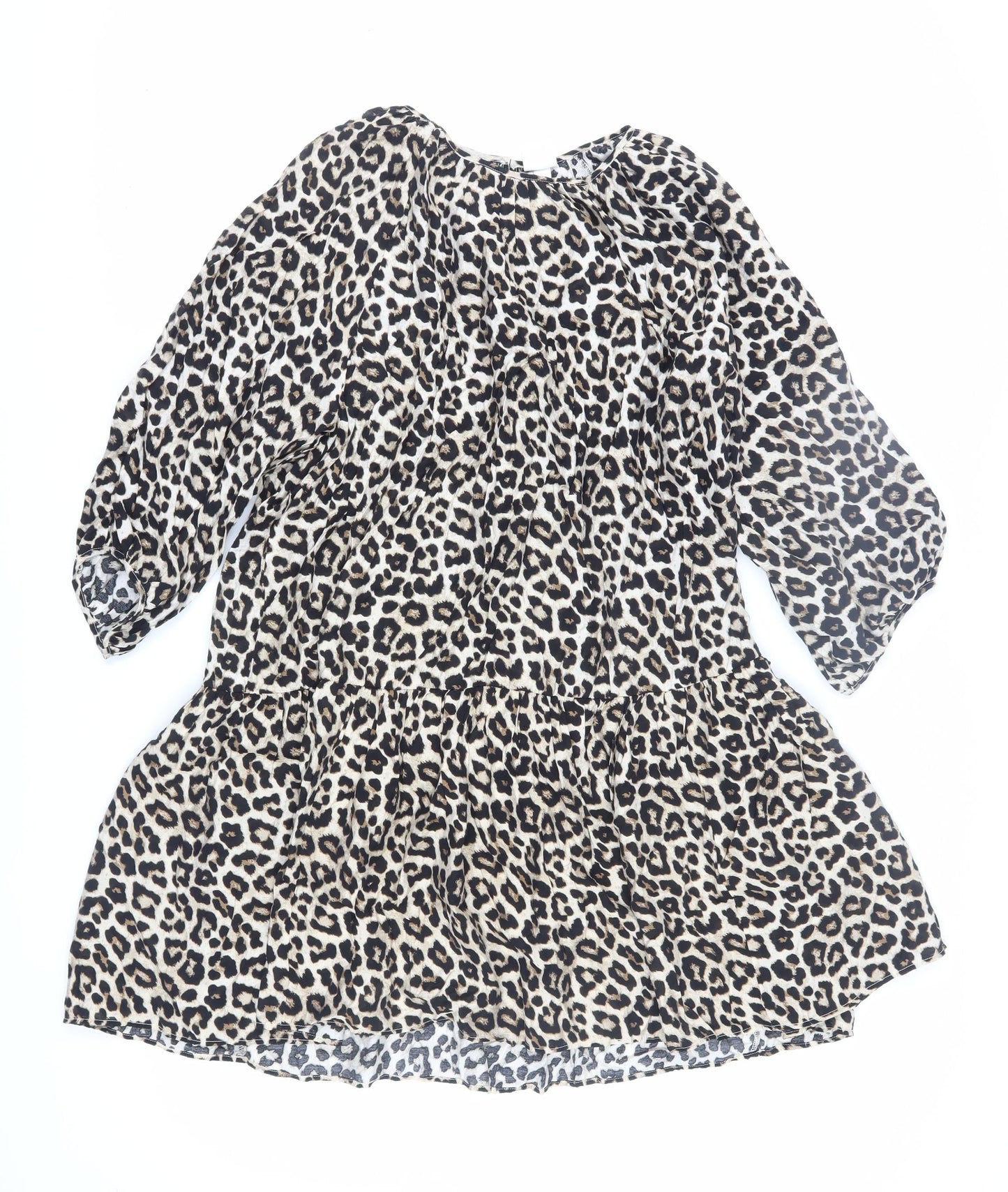 Animal Print Shift Dress - M - Women's Casual Style