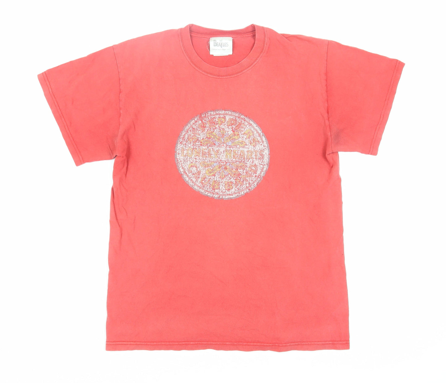 The Beatles Red Unisex T-Shirt, Size M, Music Theme