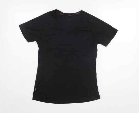 Karrimor Women's Black V-Neck Active T-Shirt Size 12
