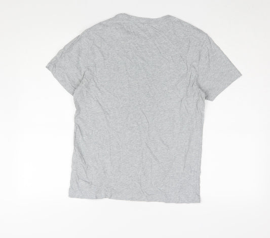 AllSaints Men's Grey Crew Neck T-Shirt Size S