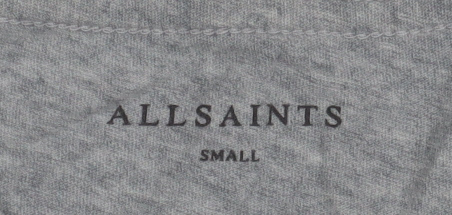 AllSaints Men's Grey Crew Neck T-Shirt Size S