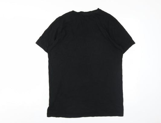 Mens UK Size M PUMA Black Cotton T-Shirt
