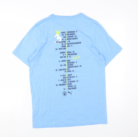 Puma Men's Blue Sports S Graphic T-Shirt