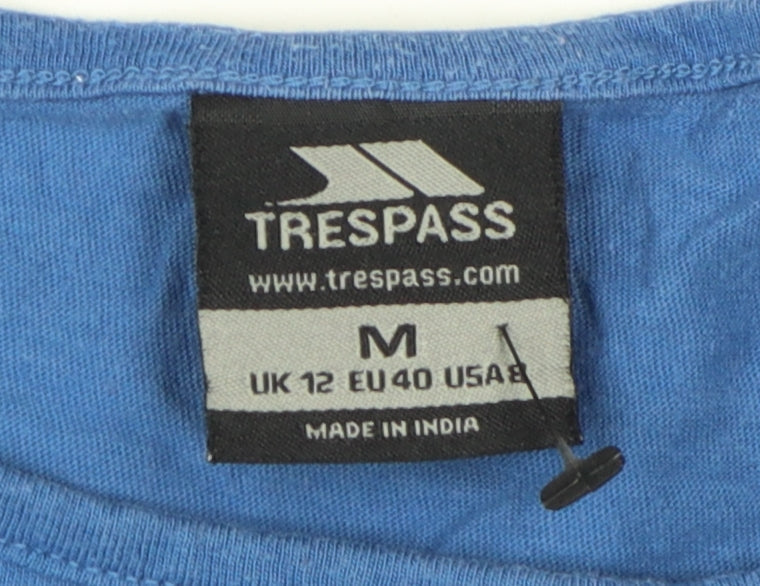 Trespass Women's Blue Geometric T-Shirt M