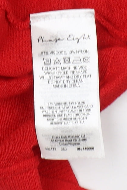 Phase Eight Women's Red Cardigan XS, Button Accents