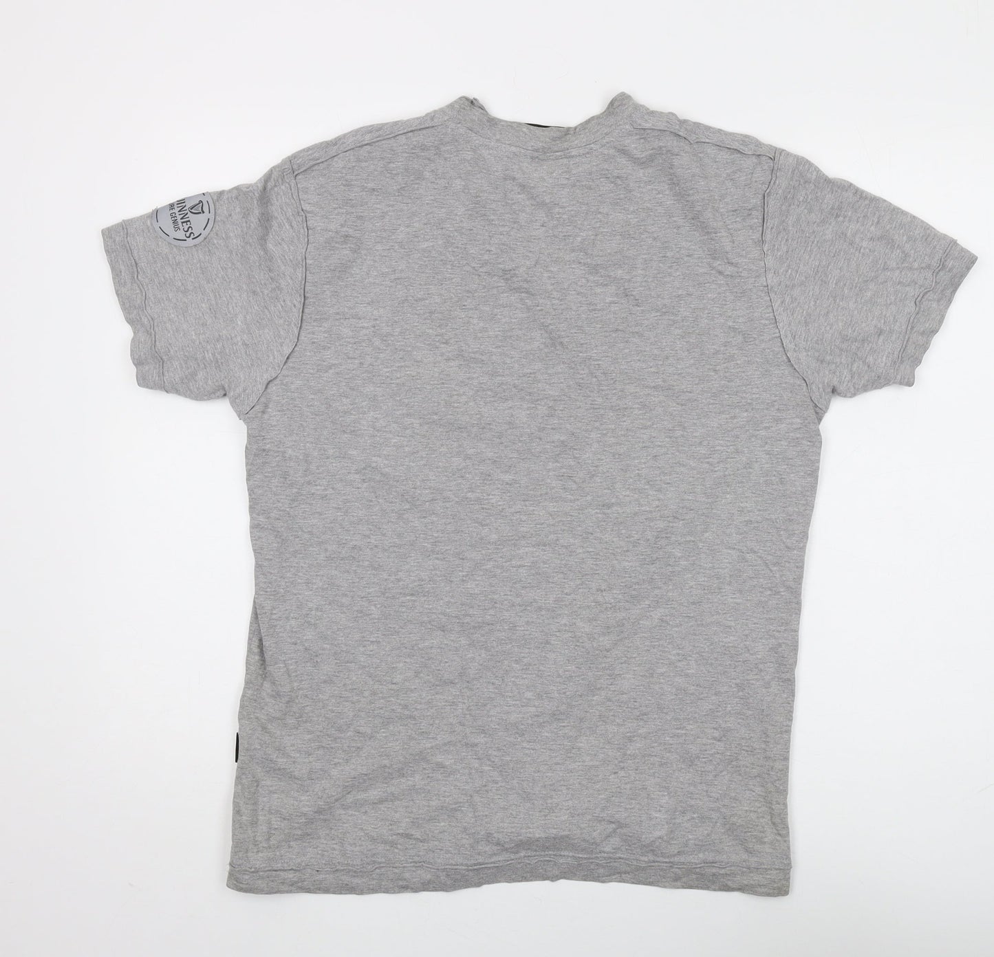 Guinness Grey Graphic Print Men's T-Shirt L