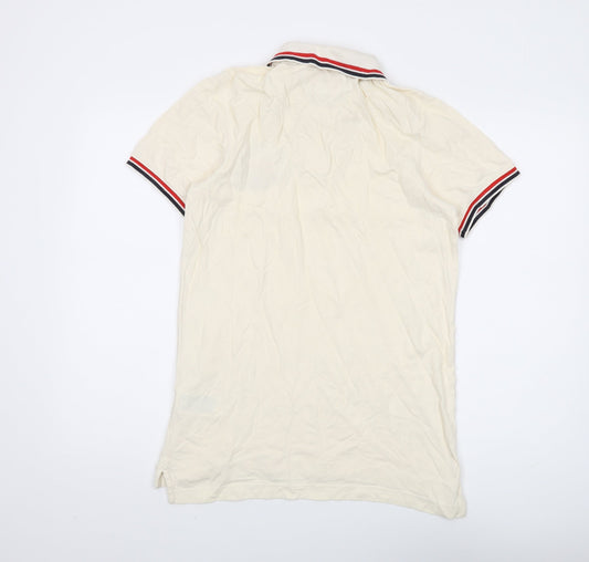 Tommy Hilfiger Men's Beige Polo Shirt M American Style