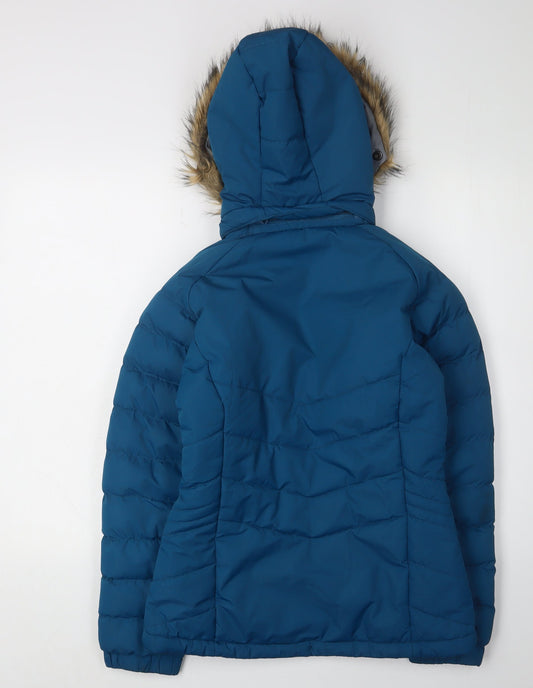 Trespass Women's Blue Puffer Jacket, 2XS, Waterproof