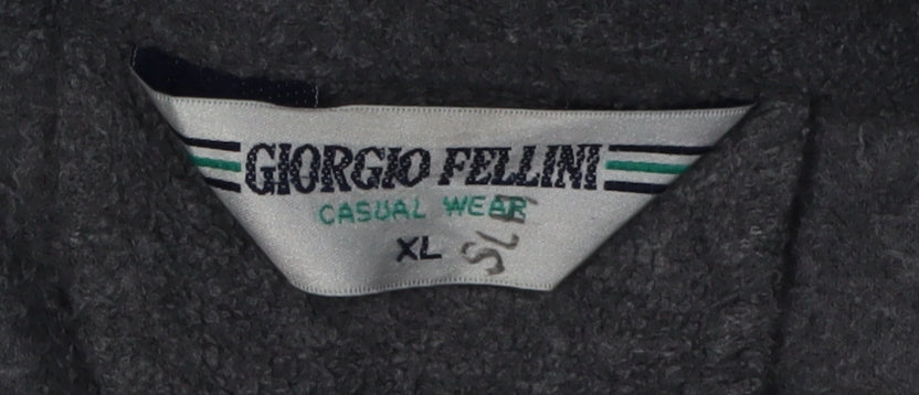 Giorgio Fellini Men's XL Grey Full Zip Jacket