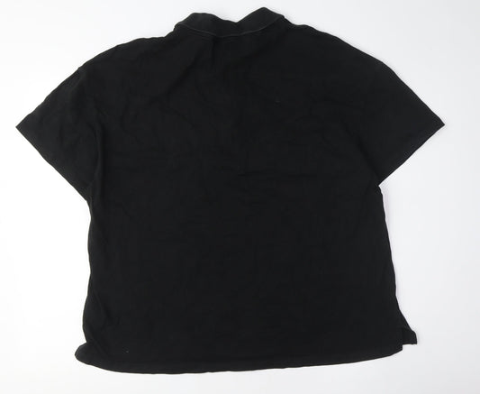 Puma Black Unisex Polo Shirt M - Sports Casual Top