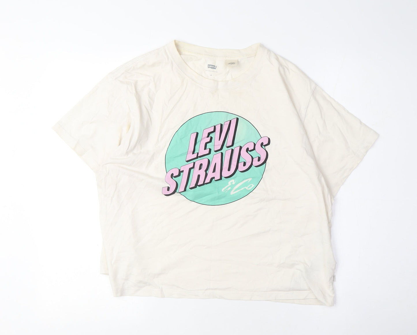 Levi's Unisex Ivory Jersey T-Shirt M with Graphic