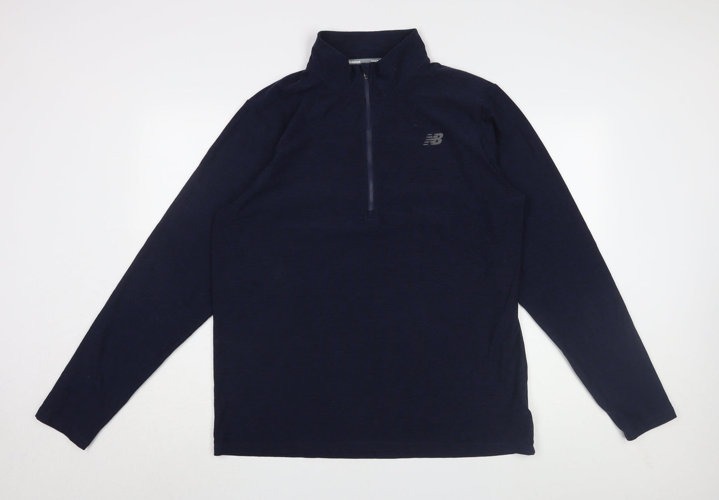 New Balance Men Blue XL 1/4 Zip Sweatshirt