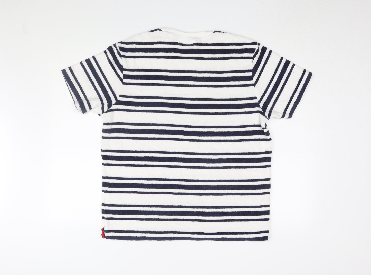 Fila Men's White Striped T-Shirt Medium
