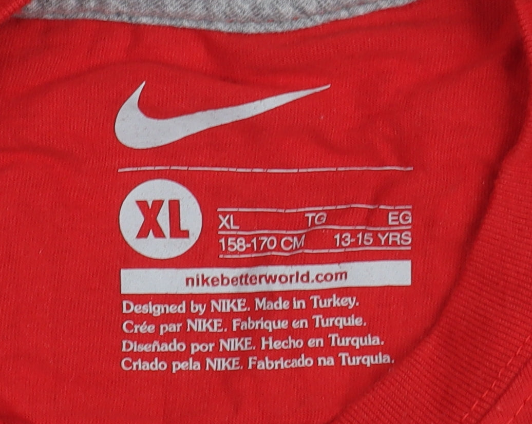Nike Teens Red Ronaldo XL Sports T-Shirt