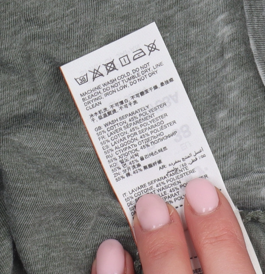 Superdry Women's Green Sleeveless T-Shirt, Size 10