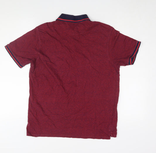 Pierre Cardin Men's Red Cotton Polo M