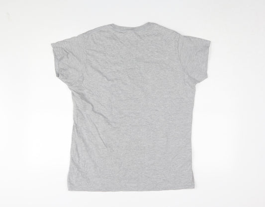 Harry Potter Men’s Grey Slytherin T-Shirt XL