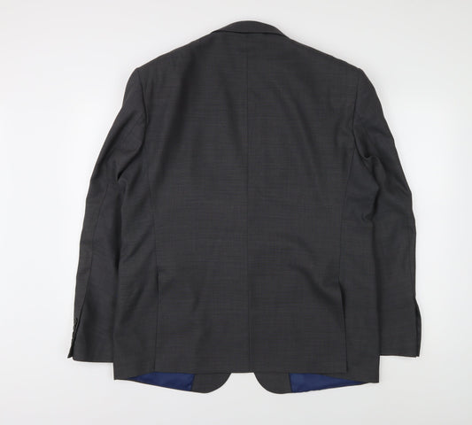 Marks and Spencer Men's Grey Blazer 40R Regular Fit
