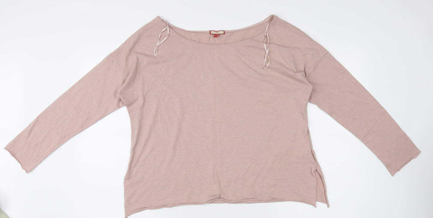 Joe Browns Women's Pink Boat Neck 3/4 Sleeve T-Shirt