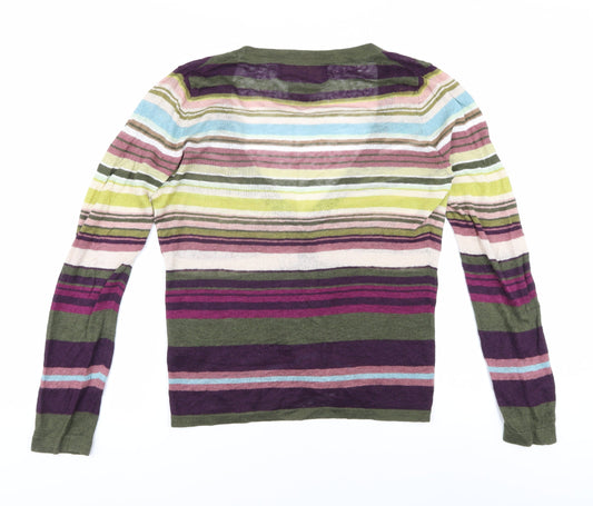 Paul Costelloe Women's Multicoloured M Linen Cardigan