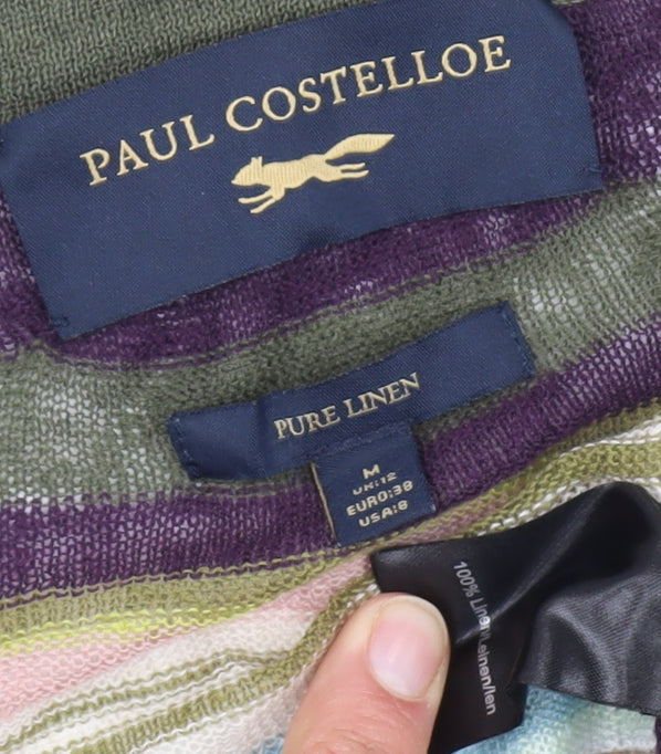 Paul Costelloe Women's Multicoloured M Linen Cardigan